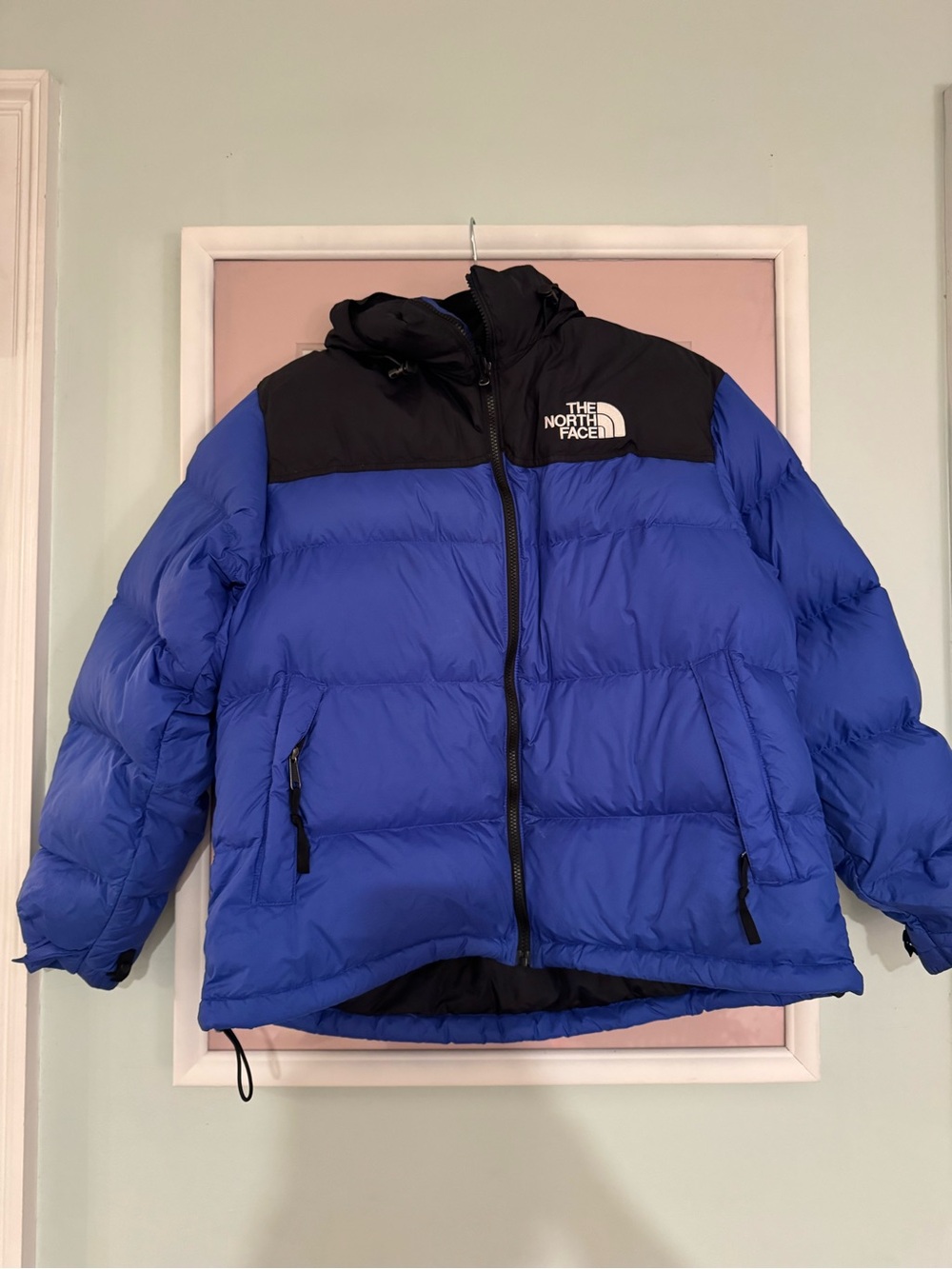 The North Face Men's Puffer Jacket in Blue and Black